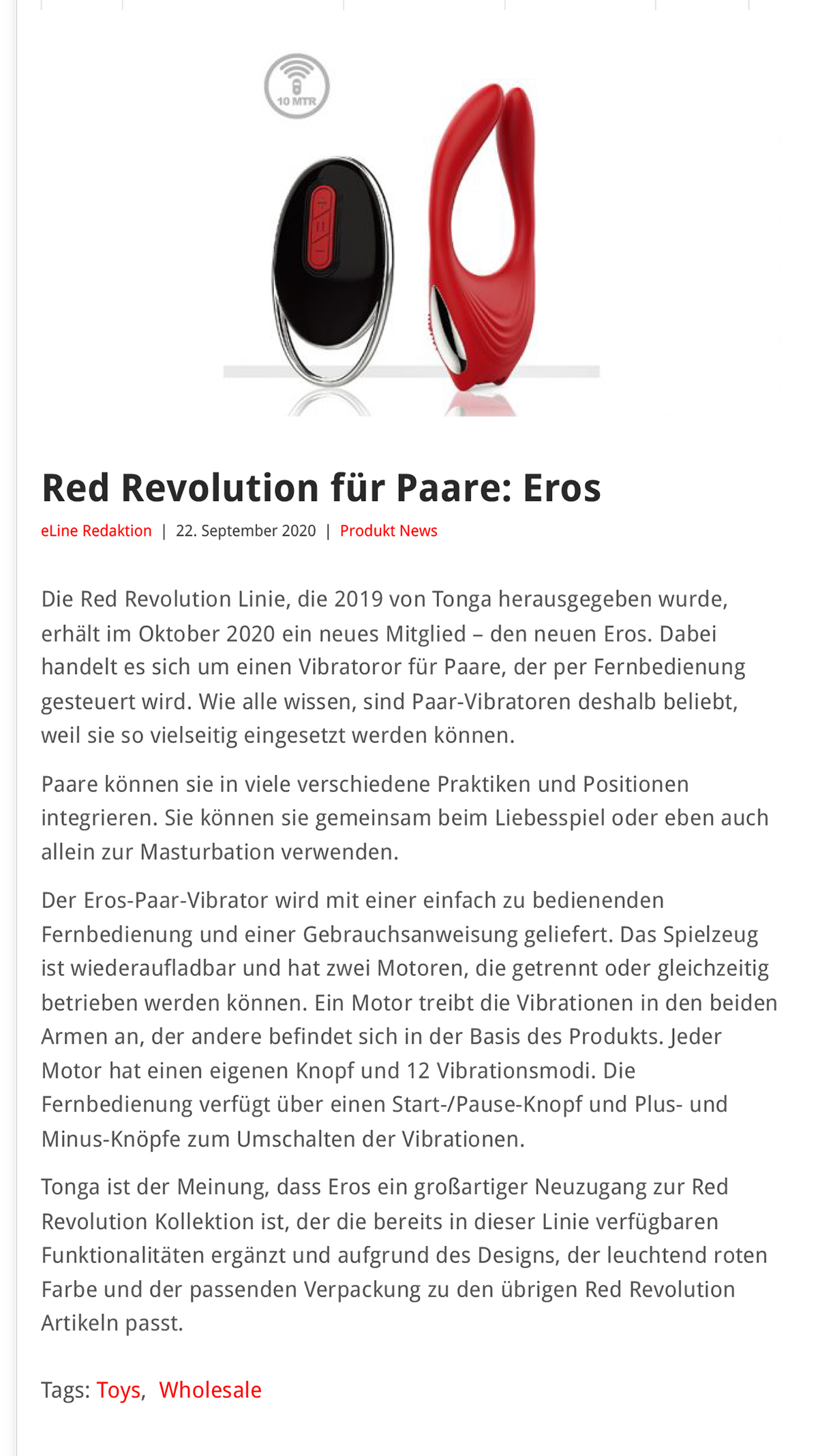 2020-09 eLine Online - Dream Toys Red Revolution